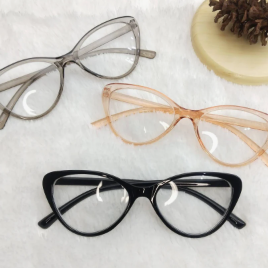 TOP KACAMATA MINUS MODEL CAT EYE -0.50/-4.00 FREE BOX DAN LAP
